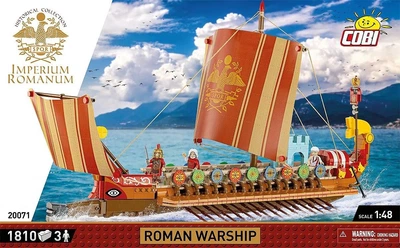 Klocki konstrukcyjne Cobi Imperium Romanum Okręt Wojenny 1810 elementów COBI-20071 (5902251200718)