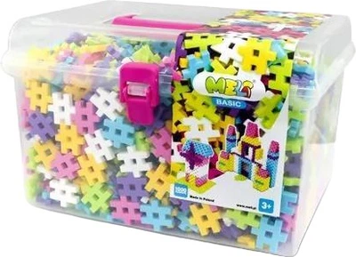 Klocki konstrukcyjne Meli Basic Pink Travel Box 1000 elementów 50023 (5902431290607)