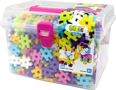 Klocki konstrukcyjne Meli Basic Pink Travel Box 500 elementów 50022 (5902431290614)
