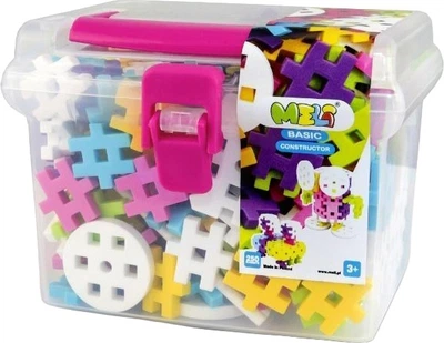 Klocki konstrukcyjne Meli Pink Travel Box 250 elementów 50080 (5902431290669)