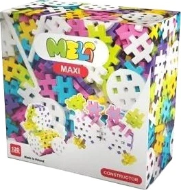 Klocki konstrukcyjne Meli Maxi Pink Constructor 120 elementów 50424 (5902431290874)