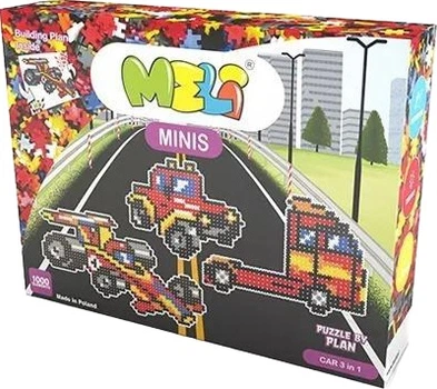 Конструктор Meli Minis Машина 3 в 1 1000 елементів 50325 (5902431291185)