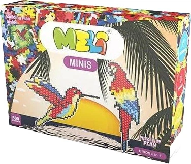 Klocki konstrukcyjne Meli Minis Birds 2 w 1 500 elementów 50339 (5902431291321)