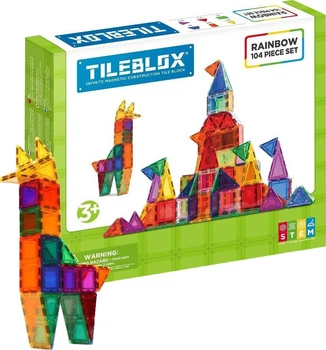 Магнітний конструктор Tileblox Веселка 104 елементи 005-1030006 (8809465534035)