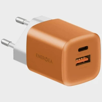 Зарядний пристрій Energea Ampcharge GaN35 USB-C/USB-A PD/PPS/QC3.0 35W Orange (8885020104325)