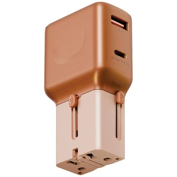 Зарядний пристрій Energea TravelGo Adapter 35W USB-A/USB-C Orange (8885020103960)