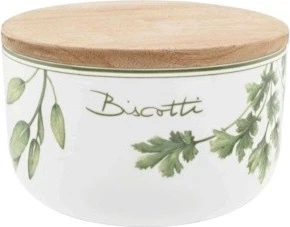 Pojemnik na ciastka La Porcellana Bianca Coltivia biały 20 x 12 cm (8018594647046)