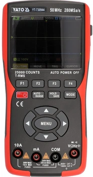 Multimetr cyfrowy z oscyloskopem i generatorem Yato 3w1 50 MHz (YT-730944)