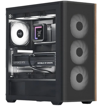Корпус для ПК AeroCool D501A-G-BK-v2 Black (ACCM-DS01043.11)