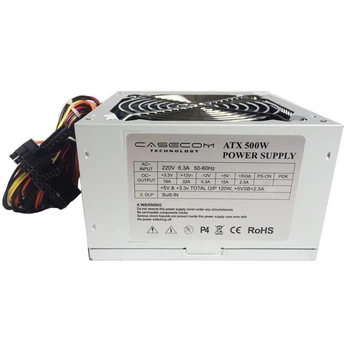 БЖ 500W Casecom, 120mm, 3хSATA, Bulk (CM 500 ATX)