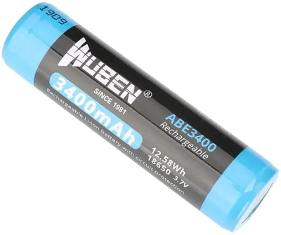 Акумулятор Wuben 18650 ABE3400 3400mAh захист від перезаряду і короткого замикання для ліхтарів