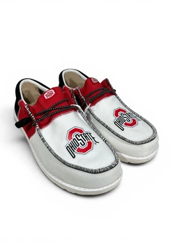 Мокасины Hey Dude Wally Tri The Ohio State (43059-643), Разноцветный, Размер 42 (US M9) стелька 27.5 см
