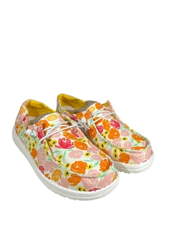 Мокасины Hey Dude Wendy Watercolor Florals (43989-78W), Желтый, Размер 38 (US W7), стелька 25 см