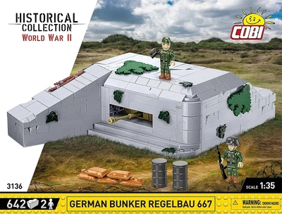 Klocki konstrukcyjne Cobi Historical Collection Schron bunkier Regelbau 667 642 elementy COBI-3136 (5902251031367)