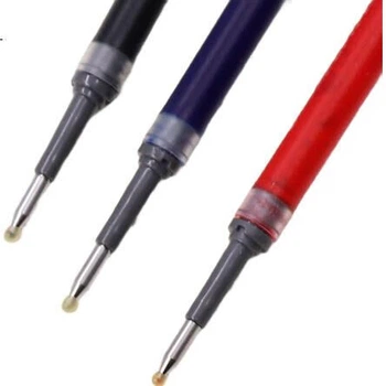 Стержни Pentel сменные для гелевой ручки 0.5мм, совместимы с BLP75, LRP5, черные, 12 шт
