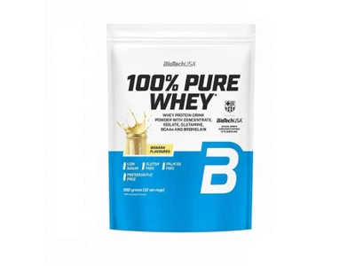 Протеїн BioTech USA 100% PURE WHEY (900 грамів) Смак Банан