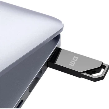 DM Daimai 128GB USB3.2 Металлический высокоскоростной накопитель для чтения/записи, PD235 UDP, интегрированная защита от пыли и воды, USB-накопитель для автомобильного компьютера.
