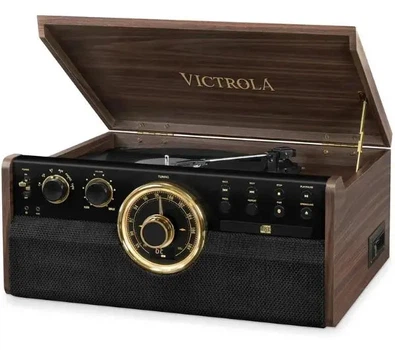 Програвач вінілових дисків Victrola VTA-270B-ESP-INT Півавтоматичний Привід на ремені Bluetooth Коричневий