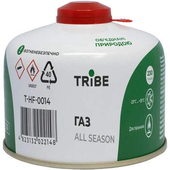 Картридж газовый Tribe резьбовой 230 г (T-HF-0014)