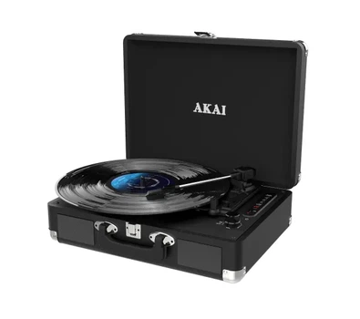Програвач вінілових дисків AKAI ATT-18BT Манельний Прямий Привід Bluetooth Чорний