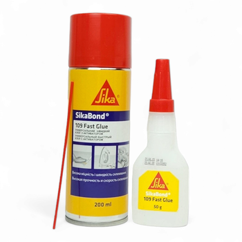 Клей універсальний Sika SikaBond-109 Fast Glue Прозорий 50 г + 200 мл