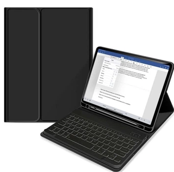Ультратонкий чохол-клавіатура Bluetooth для Apple iPad 9.7 / iPad Air 1 / Air 2 SK-9709C (UK), чорний