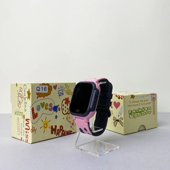 Розумний дитячий годинник Smart Watch Q16 з GPS та камерою 1.44 дюйма Рожевий