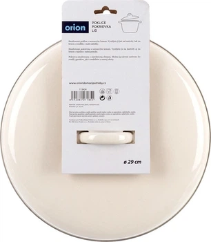 Pokrywka do garnka Orion emaliowana Kremowa 29 cm (8592381271855)