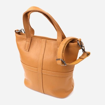 Сумка шоппер жіноча з натуральної шкіри Vintage leather-22994 Руда