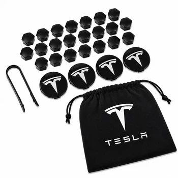 Набор колпачков на болты гайки колпачки на колеса 21 мм для Тесла Tesla +мешочек для хранения болтов колпачков