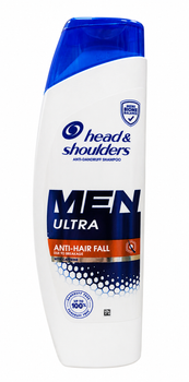 Шампунь для чоловіків проти лупи та випадіння волосся Head & Shoulders Men Ultra Anti-Hair Fall з кофеїном, 330 мл