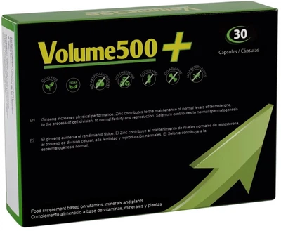 Засіб для чоловічого здоров’я 500Cosmetics Volume500+ 30 капсул (8437012718050)