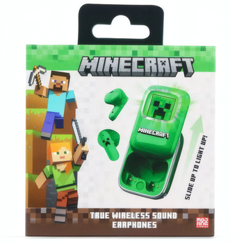Навушники OTL Technologies Minecrarft Slide TWS Green (5055371629331)