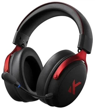 Бездротові ігрові навушники Mchose V9 Pro Black Red Геймерська гарнітура з мікрофоном та 2.4 ГГц / Bluetooth