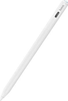 Стилус HOCO GM112 Intelligent anti-lost active capacitive pen with digital display pad dedicated White (6942007634588)