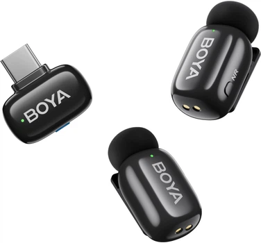 Беспроводной петличный микрофон Boya mini 2-04 Type-C Black