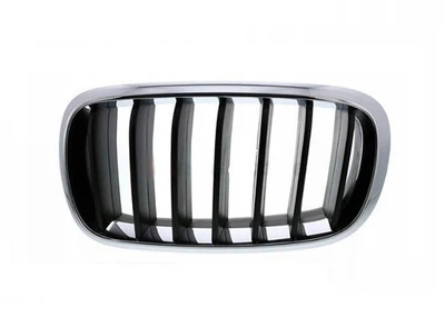 Решетка радиатора BMW X5 (F15)/X6 (F16) 2014-2018, правая хромированная, ребра черные, AVTM, 112360010