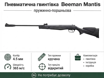 Пневматическая винтовка Beeman Mantis воздушка кал.4,5мм (10616-1)