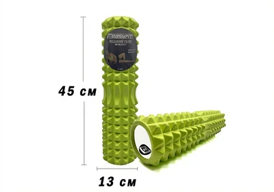 Масажний ролик EasyFit Grid Roller 45 см v.2.2 Салатовий