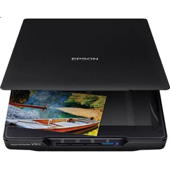 Сканер зображень кольорових фотографій Epson Perfection V19II високої чіткості, планшетний A4, для домашнього та офісного використання, живлення від USB, роздільна здатність 4800 dpi
