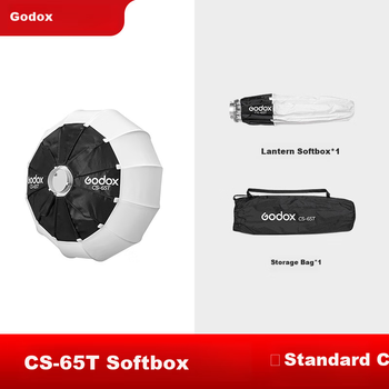 Быстросъемный софтбокс Godox CS-65T,сферический плафон,Yongkoo Soft Box,подходит для прямых трансляций,фотосъемки,студийной съемки,вспышки,постоянного света,заполняющего света.