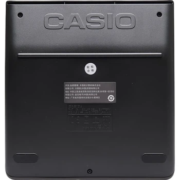 Калькулятор Casio DH-14 среднего размера, бесшумный, с 14-разрядным дисплеем, двойным питанием и сверхшироким экраном, черный.