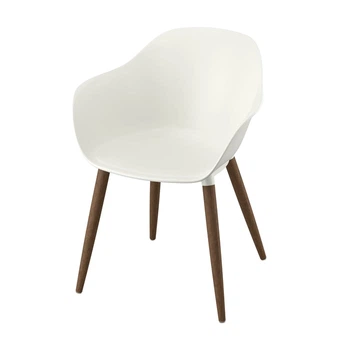 Стілець з підлокітниками всередині/зовні, білий IKEA GRÖNSTA 905.578.86