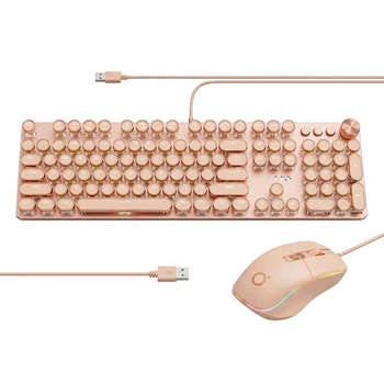 Комплект бездротовий EWEADN V20 Wireless/Bluetooth/USB Pink