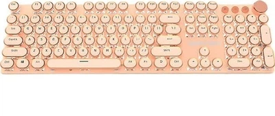 Клавіатура механічна бездротова EWEADN V20 Pink Switches Backlit Wireless/Bluetooth/USB Cream White