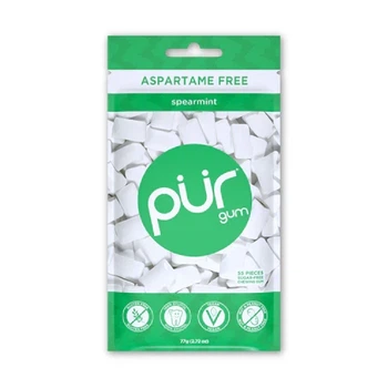 Жевательная резинка PUR Gum Spearmint с ксилитолом Мята 55 шт 77 г