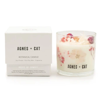 Ботаническая соевая свеча Розы Сори Roses of Sawrey 350г Agnes+Cat 5056368359354