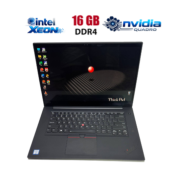 Мобильная рабочая станция Lenovo ThinkPad P1 Gen1 / 15.6" (3840x2160) IPS Touch / Intel Xeon E-2176M (6 (12) ядер по 2.7 - 4.4 GHz) / 16 GB DDR4 / 256 GB SSD / nVidia Quadro P2000 Max-Q, 4 GB GDDR5, 128-bit / WebCam б/у