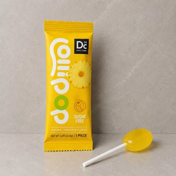 Леденец на палочке DC24 Lollipop без сахара с ксилитом, ананас, 1 шт