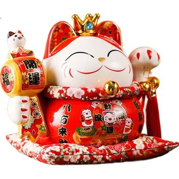 Декоративная банка для хранения JD Original Fortune Cat, счастливый кот для открытия бизнеса, подарок на новоселье, украшение для офисного стола и кассы.